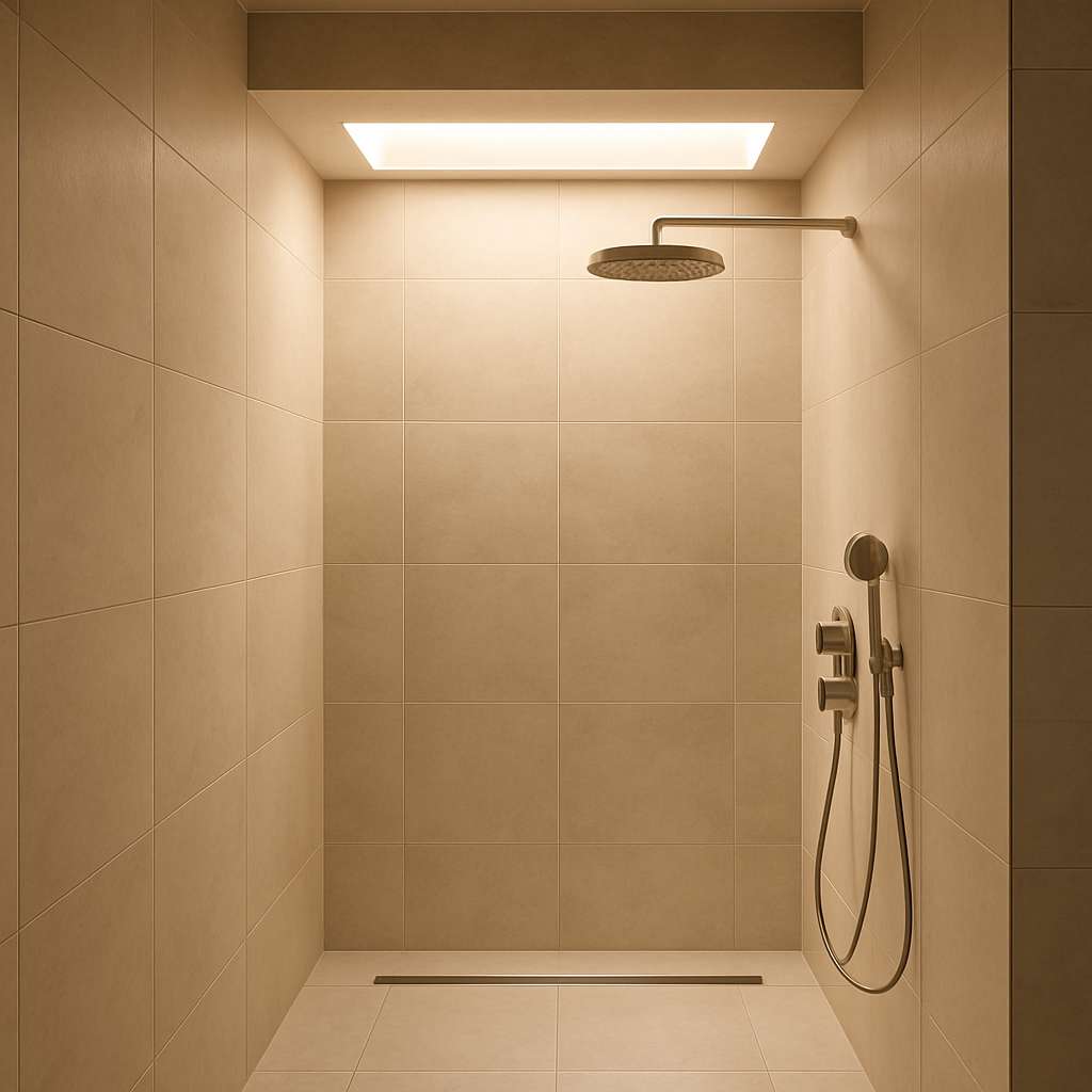 ¿Se puede poner luz dentro de la ducha?