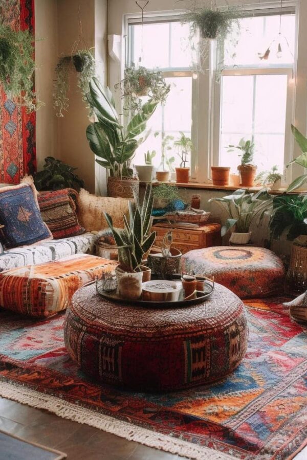 estilo boho en decoración