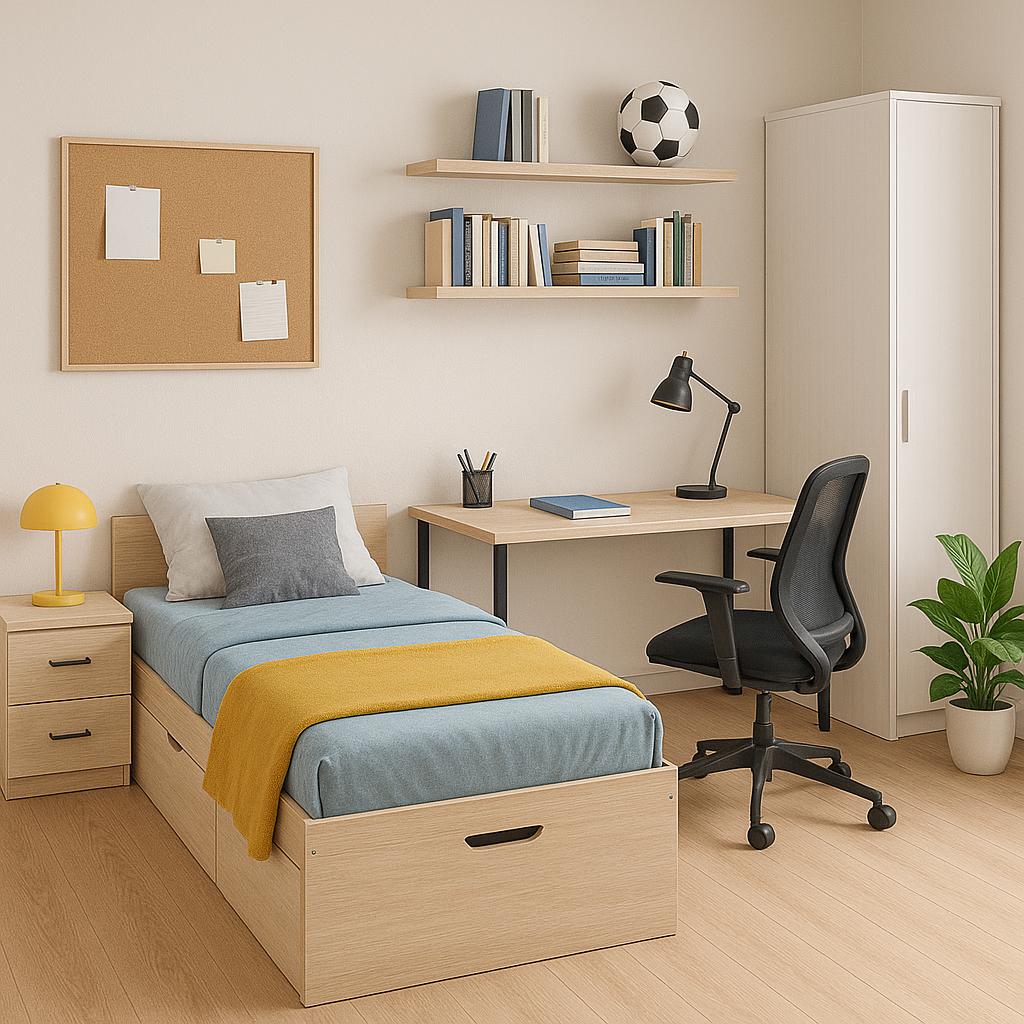 Cómo distribuir una habitación juvenil